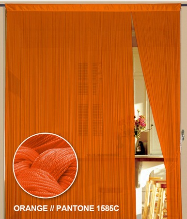 Fadenvorhang Kaikoon 90 cm x 240 cm (BxH) orange
